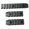 E&C Keymod Rail Section Set – left-side full view of three rail pieces