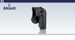 Ammomax M9/M92 holster black – left-side full view paddle mount