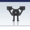Ammomax MOLLE holster attachment – black, left-side full view