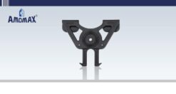 Ammomax MOLLE holster attachment – black, left-side full view