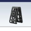 Ammomax holster belt clip – black paddle attachment system, front view