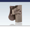 Ammomax Glock holster FDE – right-side paddle mount view