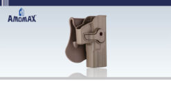 Ammomax Glock holster FDE – right-side paddle mount view