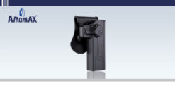 Ammomax STI Hi-Capa 2011 holster – right-side paddle mount view, black