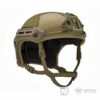 PTS MTEK FLUX helmet coyote tan – left-side full view