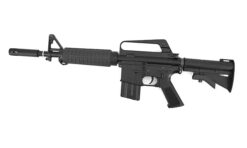 E&C EC-324 XM177 AEG submachine gun – left-side full view, metal body black