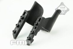 FMA X300 plastic frame rails black – left-side full view