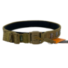 Conquer Tegris MQR belt large coyote brown – front-facing quick-release buckle detail