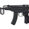 Jing Gong VZ61 Scorpion AEP – left-side full view with folding stock and rail mount