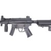 Jing Gong MP5K AEG with M4 stock tube – left-side full view
