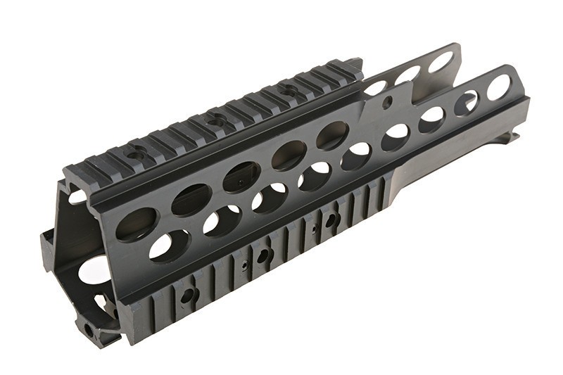 Jing Gong 10″ metal RIS handguard system – left-side full view mounted on G36C