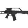 Jing Gong JG36K AEG rifle with 3x scope and folding stock – left-side full view