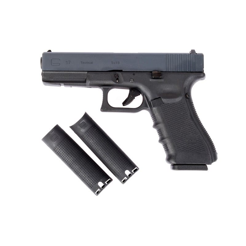 WE G17 Gas Blowback Gen 4 pistol – left-side full view in black