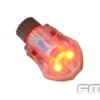 FMA Manta Strobe light – left-side full view showing helmet base plate and tactile controls