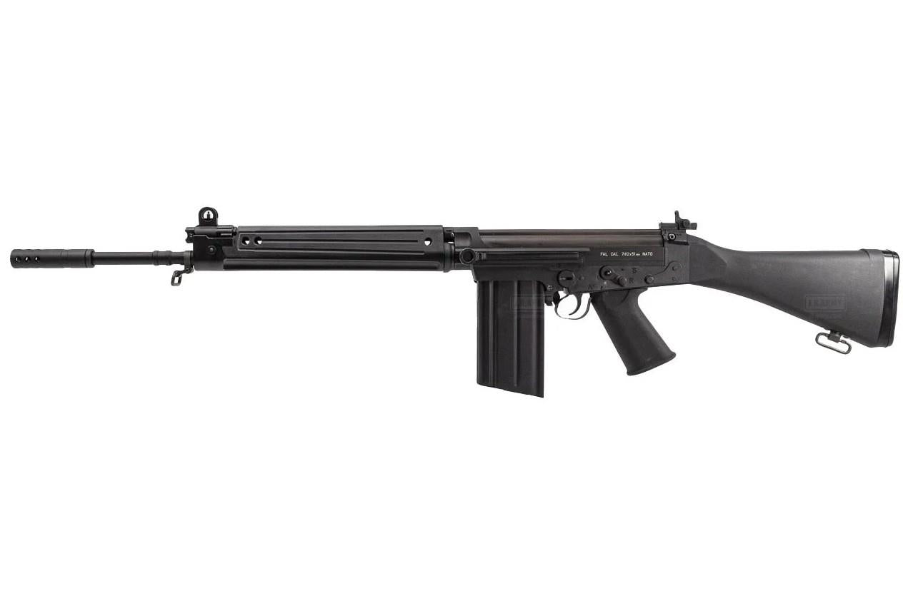 King Arms KA-AG-02 FAL AEG sniper rifle – left-side full view, Black