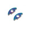 CowCow AAP01 Aluminium Buffer – full assembly view, rainbow anodised finish