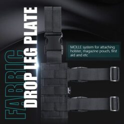 Ammomax Fabric Drop Leg Plate – Black - view 4