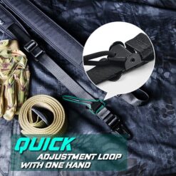 Ammomax Quick Adjustable Two Point Sling – HK Clip Black - view 5