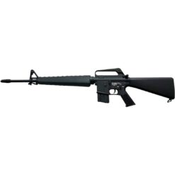 E&C EC-319 M16A1 AEG submachine gun – left-side full view, black alloy receiver with fixed stock