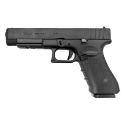 E&C EC34 Gen 4 GBB pistol – left-side full view, black alloy slide and polymer frame