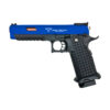 E&C Hi-Capa 5.1 TTI GBB pistol – left-side full view, two-tone blue finish