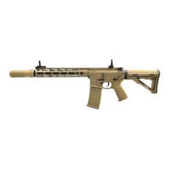 E&C M4 Delta E-Shooter ETU AEG rifle – left-side full view with suppressor