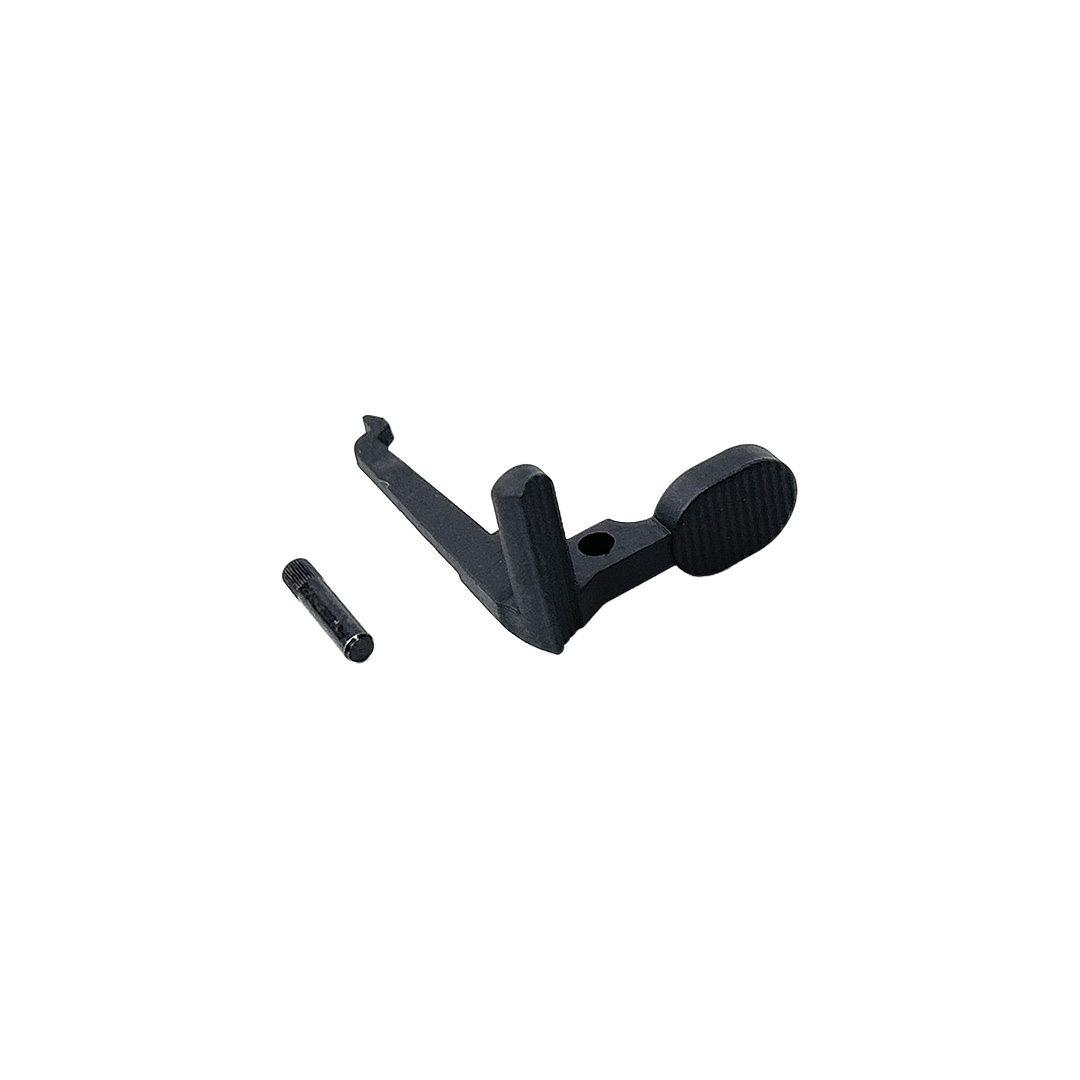 E&C MCX bolt catch release button – detail view