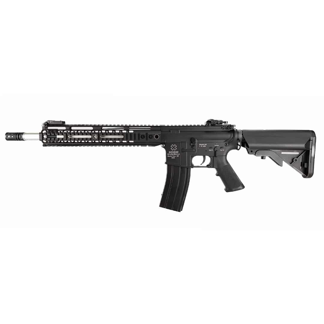 E&C Noveske 12.5″ M4 AEG – left-side full view, black full metal body