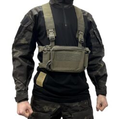 Emerson Gear D3CR Micro Chest Rig Ranger Green – left-side full view