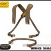 Emerson D3CRM Chest Rig X-Harness Kit – front-left full view, coyote