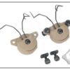 FMA EX Headset and Helmet Rail Adapter Set GEN2 – Dark Earth finish, left-side full view showing two-screw mounting and integrated guide rail