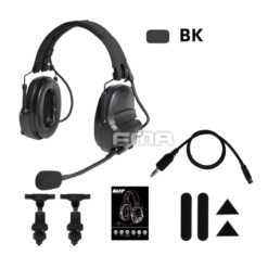 FMA FCS AMP PRO Tactical Headphones – left-side full view
