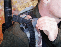 FMA PAK-Rat Sling Retention Clip – left-side full view, black
