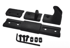 Tak Tak Gripstop Rail Cover – left-side full view, Black finish