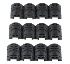 Tak Tak Handguard Quad Rail Covers – 12-piece set in black