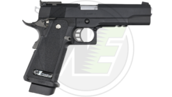 WE Hi-Capa 5.1 R GBB pistol – left-side full view, alloy slide and barrel with 20mm Picatinny rail