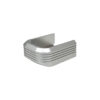 ZCI Hi-Capa CNC aluminium magazine baseplate – left-side full view, silver anodised finish