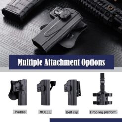 Ammomax STI Hi-Capa 2011 Holster – Left-Handed Black - view 2