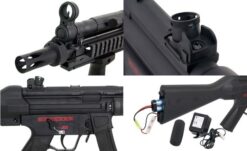 Jing Gong MP5 RIS AEG – Full Metal CQB Rifle Black - view 2