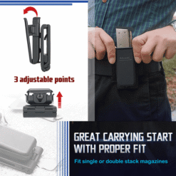 Ammomax Universal Single Mag Pouch – Black - view 2