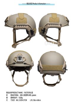 FMA Fast Helmet Heavy Version L/XL Ranger Green - view 3