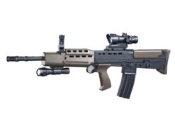 ACM L85A2 Spring Rifle with Torch and Red Dot Sight (Black - L85A2)