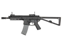 Double Bell PDW Rifle – left-side full view, polymer body black
