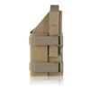 Ammomax Universal Fabric Holster FDE – left-side full view with MOLLE webbing and thumb-break snap