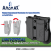 Ammomax Universal Double Magazine Pouch – front view showing dual mag retention and adjustable screw system