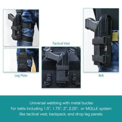 Ammomax Universal Fabric Holster – FDE MOLLE - view 4