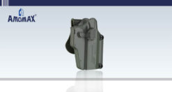 Ammomax Per-Fit Multi-Fit Adjustable Holster – left-side full view, OD Green paddle design