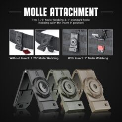 Ammomax Slim MOLLE Attachment – Universal Webbing Adaptor - view 4