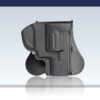 Amomax Smith & Wesson J Frame revolver holster – left-side full view with paddle platform