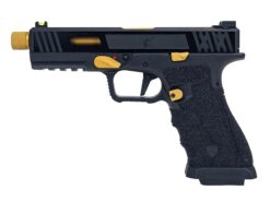 APS Bumblebee XX Co2 Blowback Pistol (1 Short Mag and 1 Long Mag - Black/Gold - ACP620)